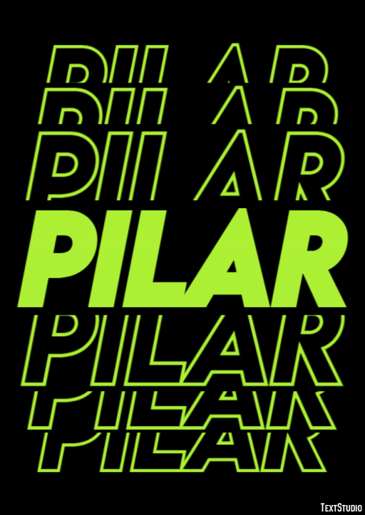 Pilar Tekst effect