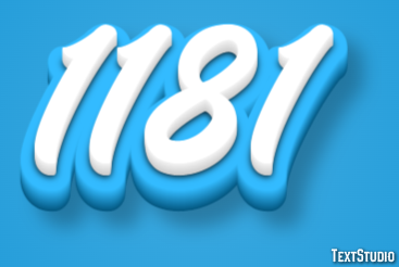 1181 Efecto de Texto