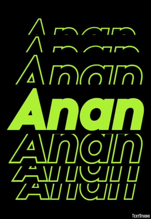 Anan Text effect