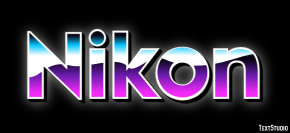 Nikon Text effect