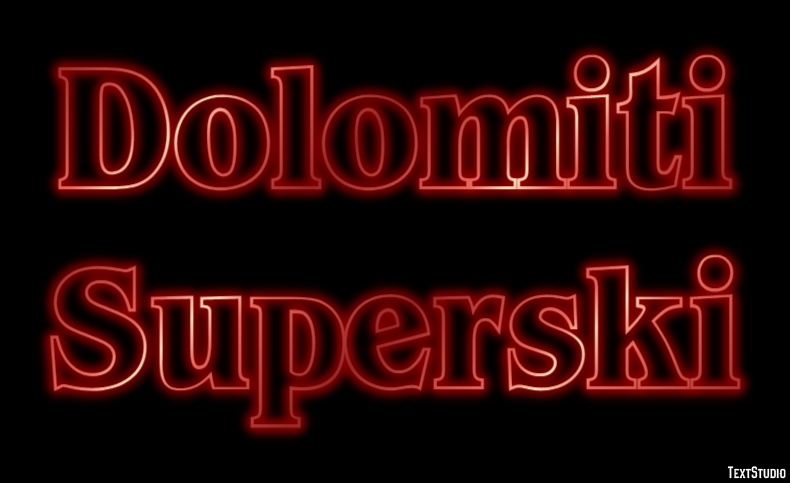 Dolomiti Superski Effet de Texte