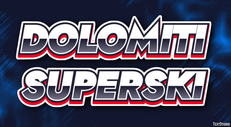 Dolomiti Superski Efekt tekstowy