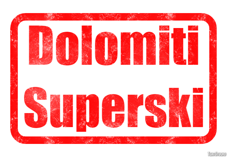 Dolomiti Superski Efekt tekstowy