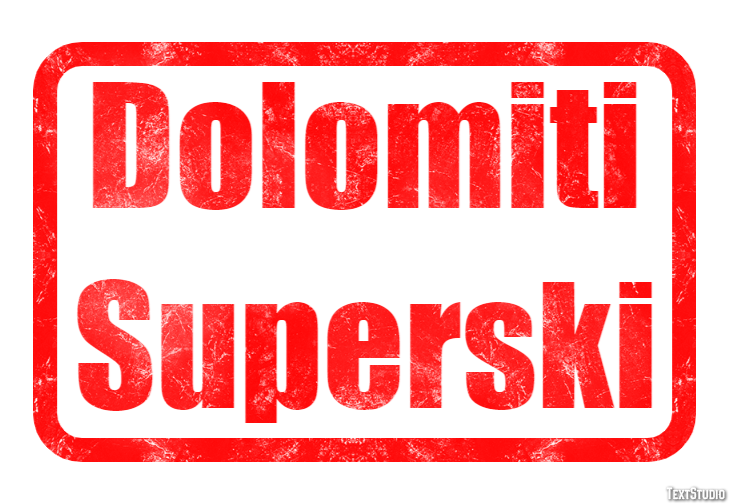 Dolomiti Superski Efekt tekstowy