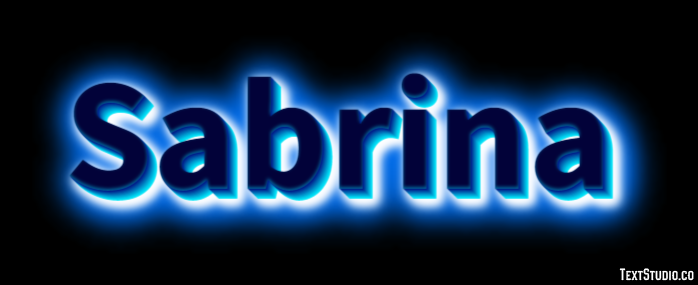 Sabrina Efeito de texto