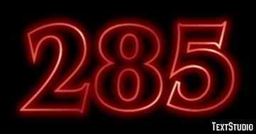285 Text effect