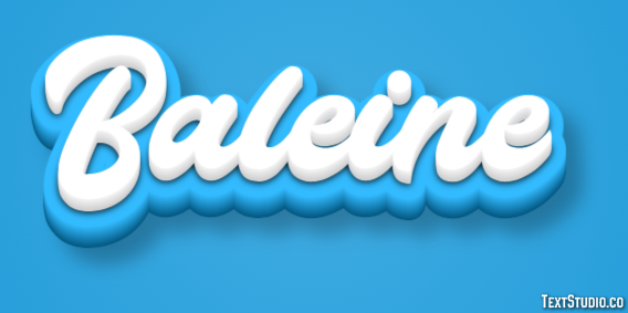 Baleine Texteffekt