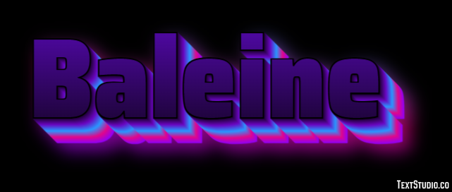 Baleine Texteffekt