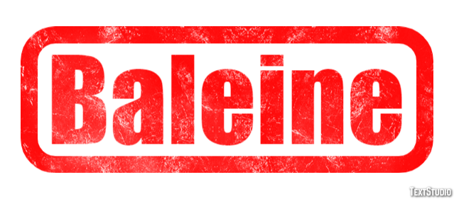 Baleine Texteffekt