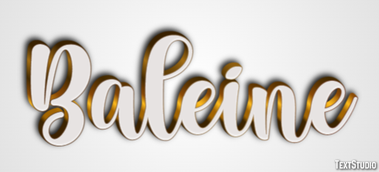 Baleine Texteffekt