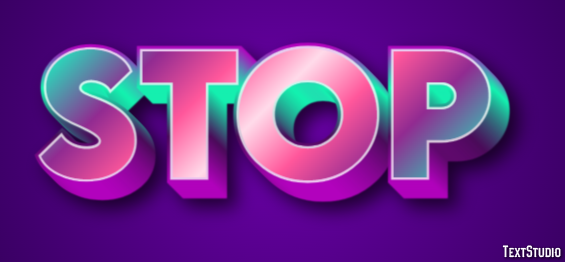 Stop Text Effect