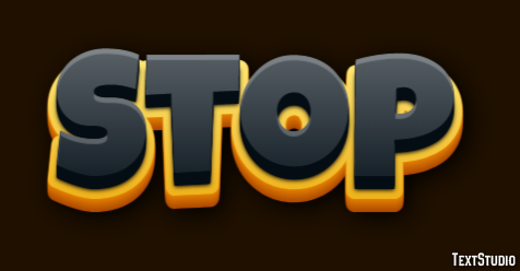 Stop Text Effect