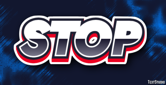 Stop Text Effect