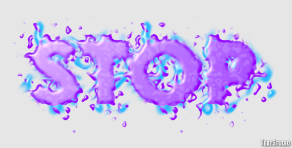 Stop Text effect