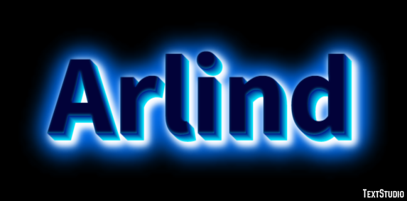 Arlind Efeito de texto