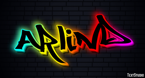 Arlind Efeito de texto