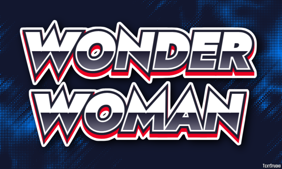 Wonder Woman Effetto testo