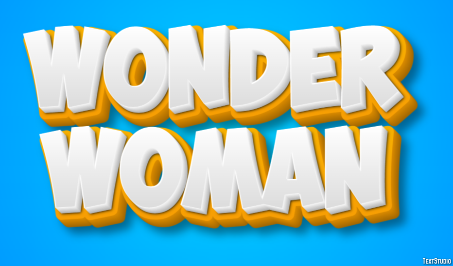 Wonder Woman Effetto testo