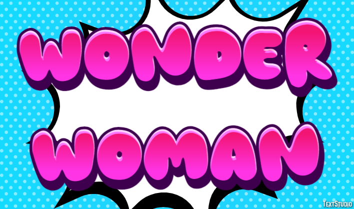Wonder Woman Effetto testo