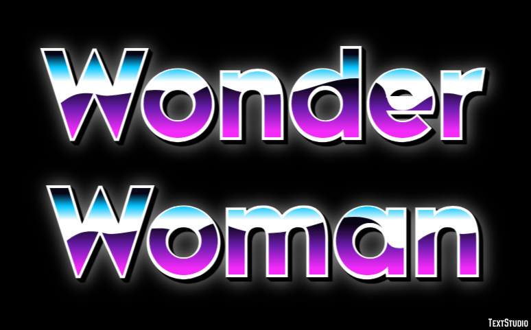 Wonder Woman Effetto testo