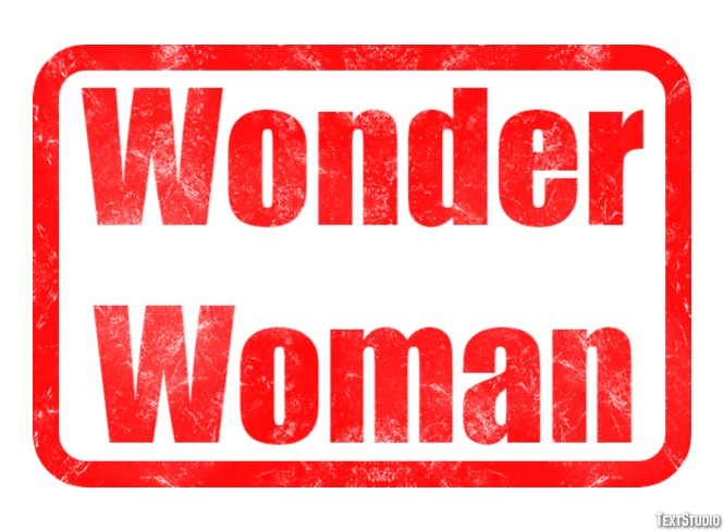 Wonder Woman Effetto testo
