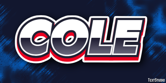 Cole Tekst Effect