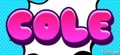 Cole Tekst Effect