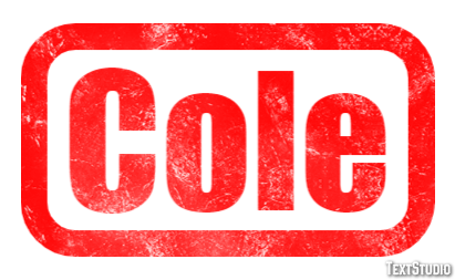 Cole Tekst Effect