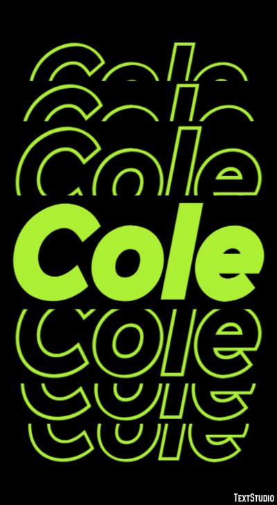 Cole Tekst Effect