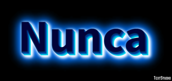 Nunca テキスト効果