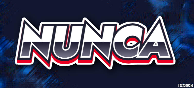 Nunca テキスト効果