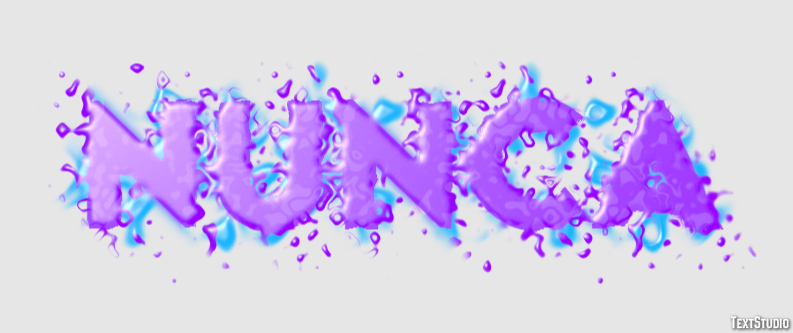 Nunca テキスト効果