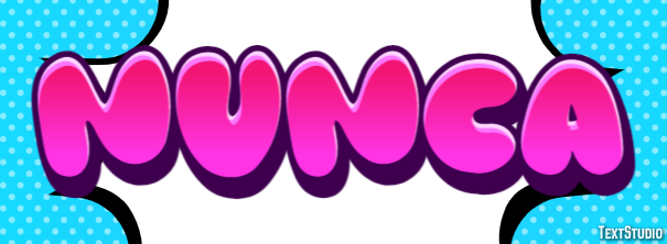 Nunca テキスト効果