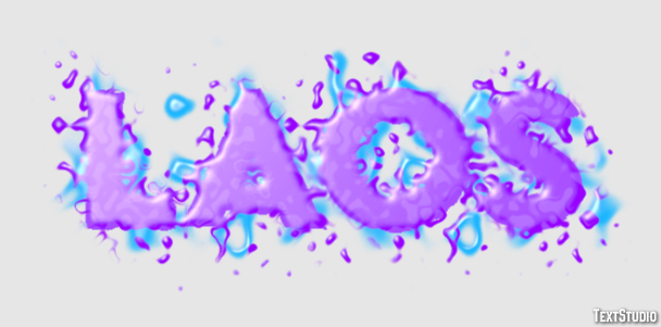 Laos Texteffekt