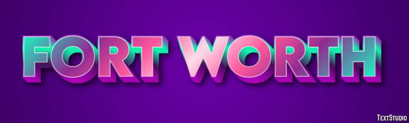 Fort Worth Effetto testo