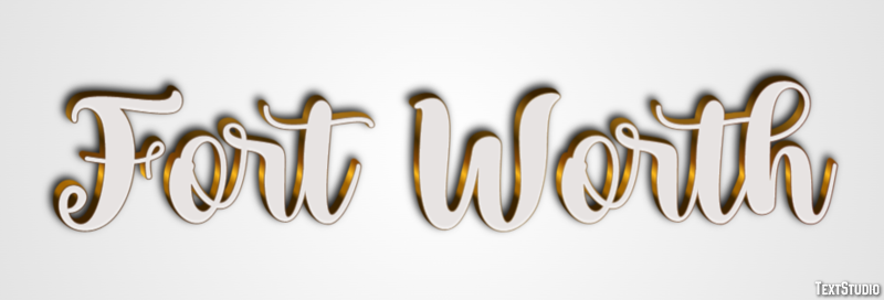 Fort Worth Effetto testo