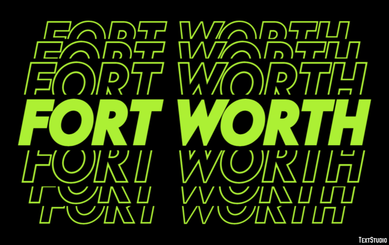 Fort Worth Tekst Effect