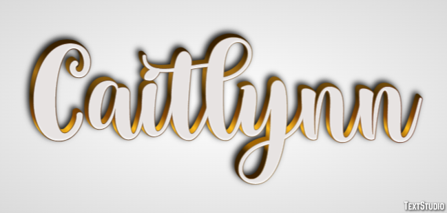 Caitlynn Text Effect