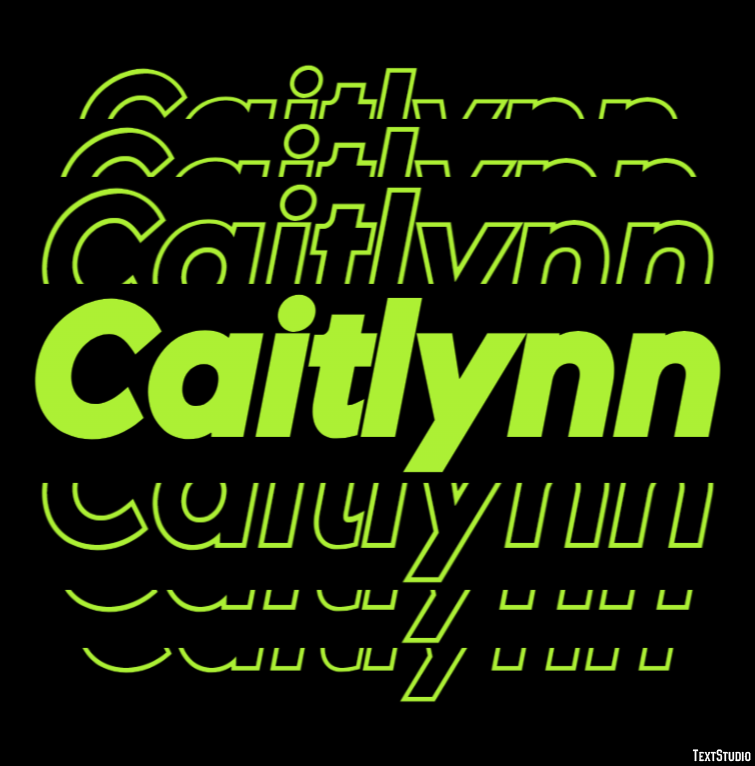 Caitlynn Efeito de texto