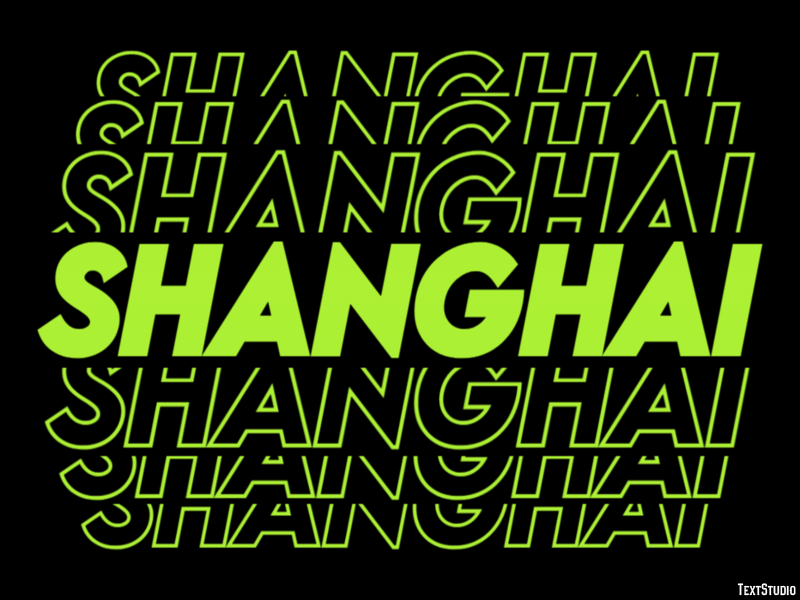 Shanghai Efekt tekstowy
