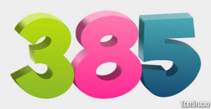 385 Tekst Effect