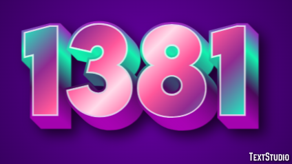 1381 Text Effect