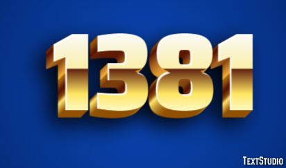 1381 Effetto testo