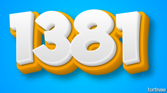 1381 Effetto testo