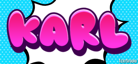 Karl Text effect
