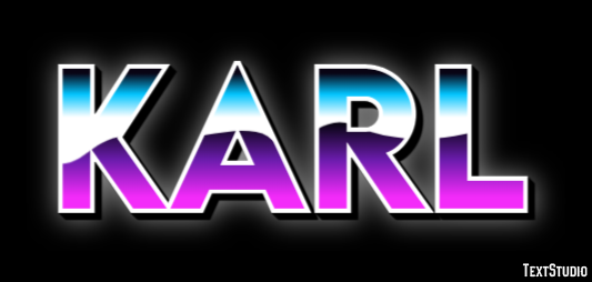 Karl Efeito de texto