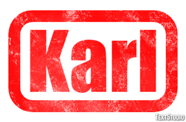 Karl Text effect