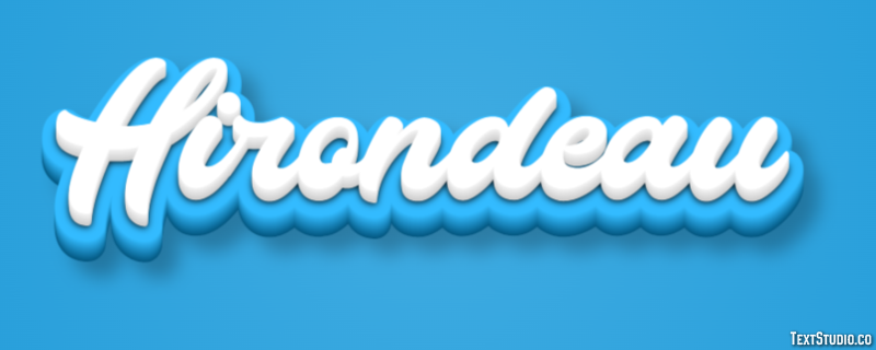 Hirondeau Efecto de Texto