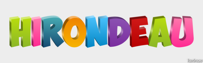 Hirondeau Efecto de Texto