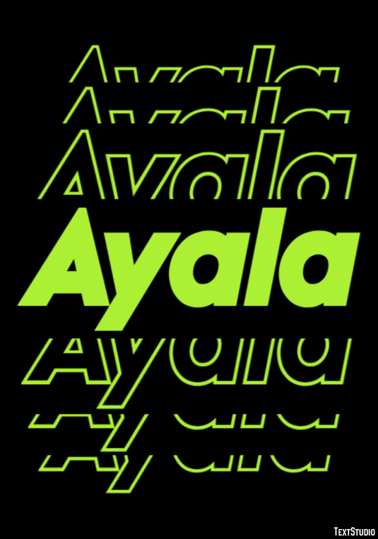 Ayala Text Effect